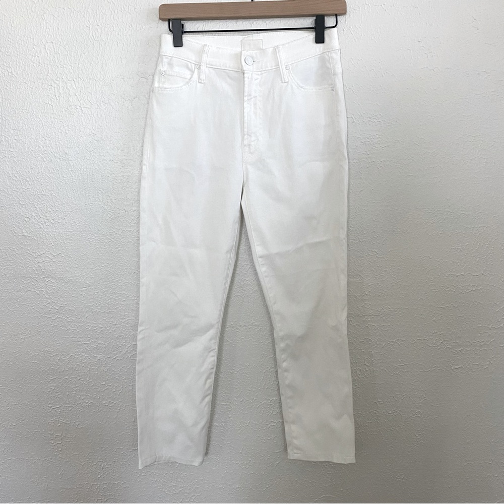 mother insider crop step fray Jean in glass slipper